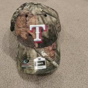 Camo TX Rangers Baseball Hat